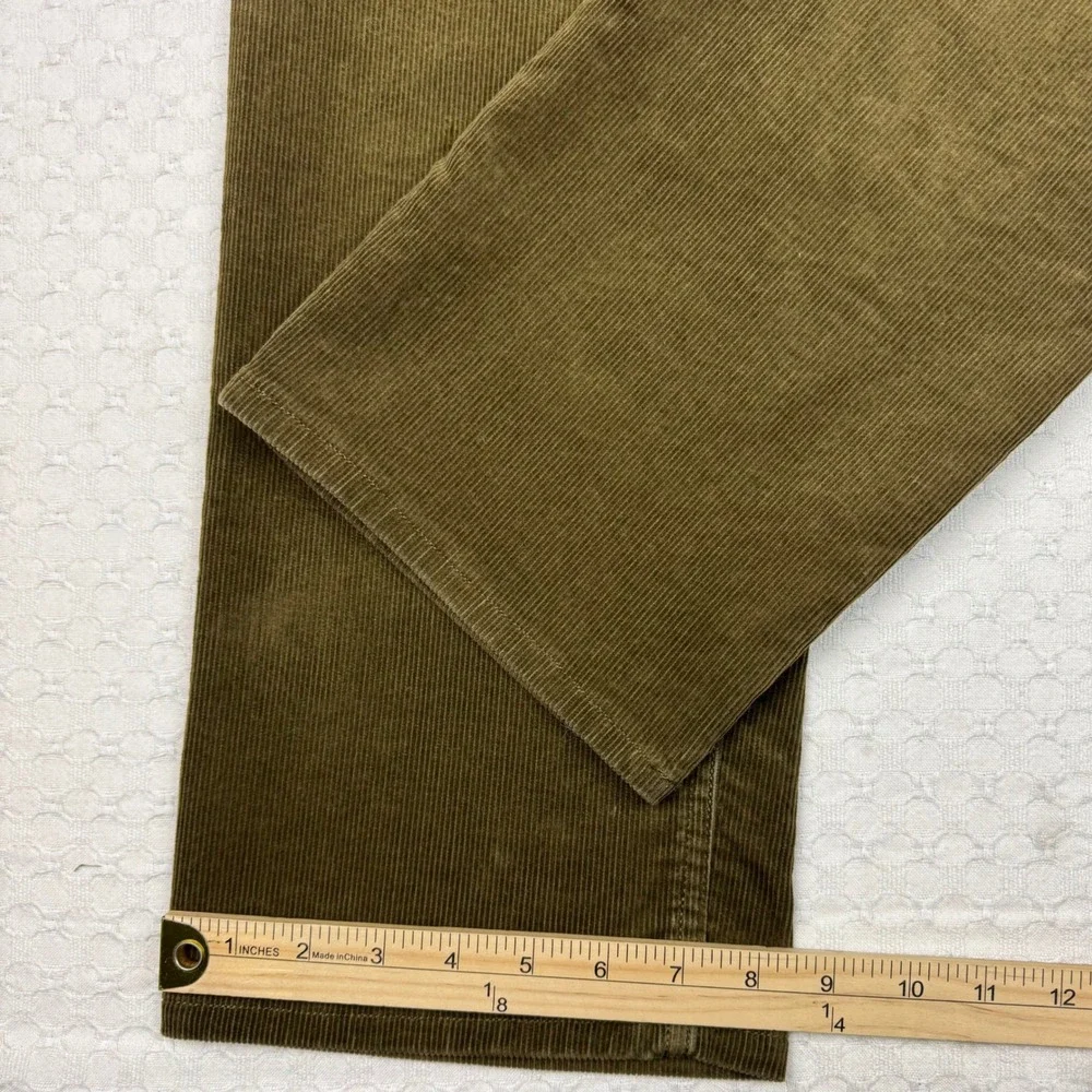 Vtg‎ Talon 45 Polo Ralph Lauren Corduroy Pants Stretch Straight Men 34x34 Brown